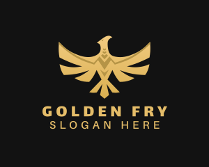 Golden Deluxe Phoenix logo design