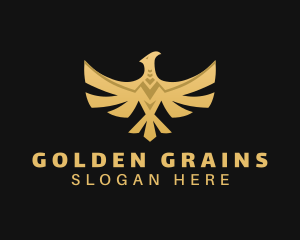 Golden Deluxe Phoenix logo design