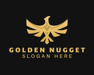 Golden Deluxe Phoenix logo design