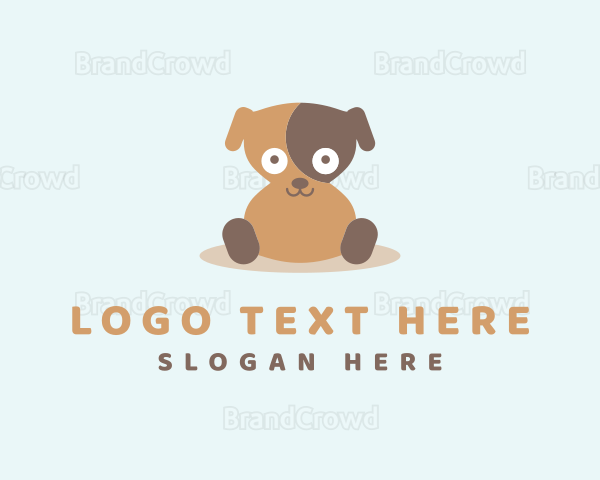 Happy Sitting Dog Logo