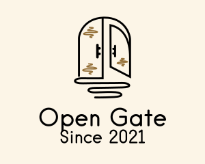 Monoline Entrance Gate  logo design