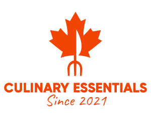 Maple Leaf Cutlery logo design