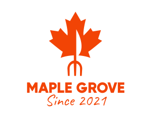 Maple - Maple Leaf Cutlery logo design