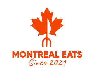 Montreal - Maple Leaf Cutlery logo design