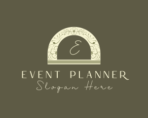 Organic Flower Event Planner logo design