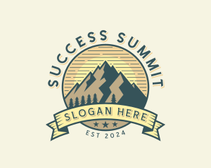 Mountain Hike Adventure logo design