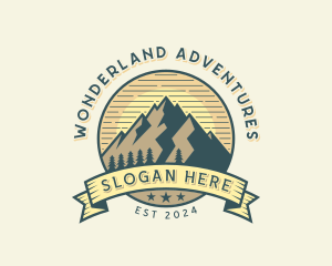 Mountain Hike Adventure logo design