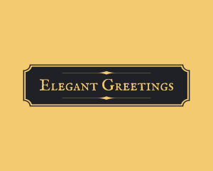 Elegant Luxury Sign logo design