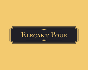 Elegant Luxury Sign logo design