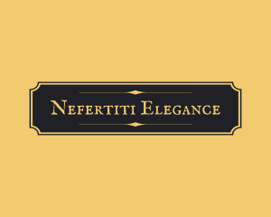 Elegant Luxury Sign logo design