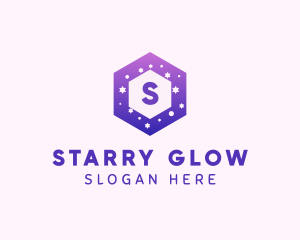 Starry Hexagon Nursery School logo design