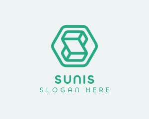 Modern Geometric Technology logo design