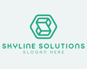 Modern Geometric Technology logo design