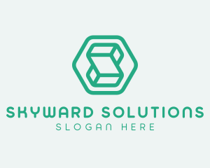 Modern Geometric Technology logo design