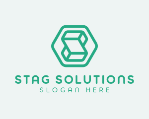 Modern Geometric Technology logo design