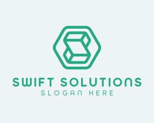 Modern Geometric Technology logo design