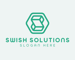 Modern Geometric Technology logo design