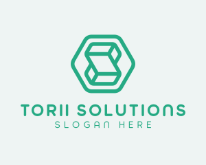 Modern Geometric Technology logo design