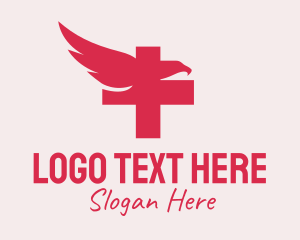 Red - Eagle Cross Medical logo design