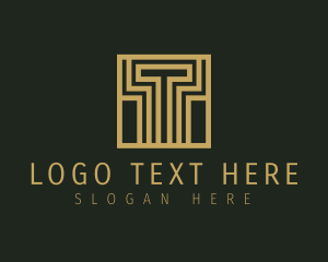 Luxury Business Letter T Logo