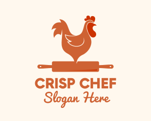 Chicken Rolling Pin logo design