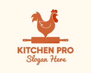 Cookware - Chicken Rolling Pin logo design
