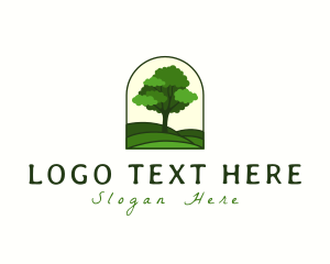 National Park - Green Tree Hill logo design