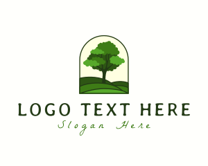 Hill - Green Tree Hill logo design