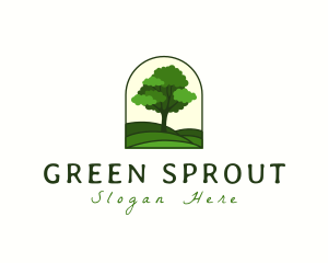 Green Tree Hill logo design