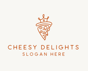 Cheesy - Royal Pizza Crown logo design