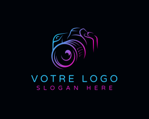 Vlogger - Shutter Camera Photographer logo design