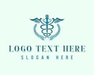 Wings - Caduceus Medical Hospital logo design