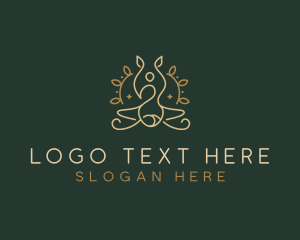 Meditation - Yoga Meditate Wellness logo design