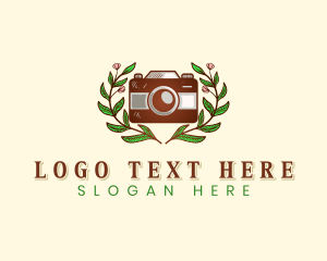 Videography - Floral Camera Photography logo design