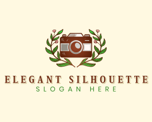 Floral Camera Photography Logo