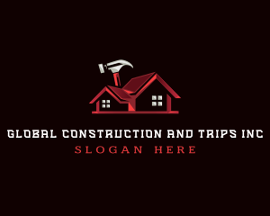 Hammer Carpentry Construction Logo