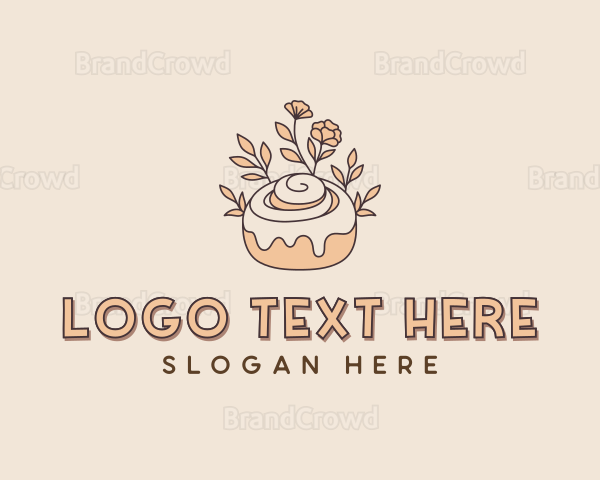 Cinnamon Roll Bakery Logo