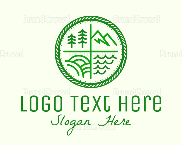 Outdoor Nature Badge Logo