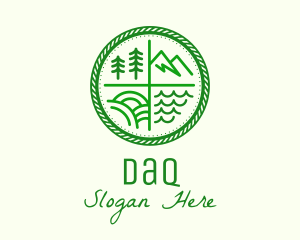 Outdoor Nature Badge logo design