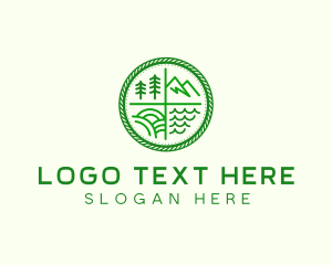 Nature - Outdoor Nature Badge logo design