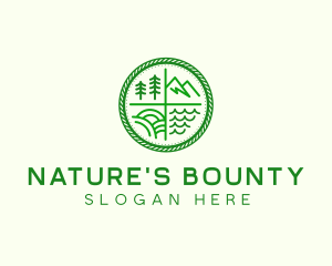 Outdoor Nature Badge logo design