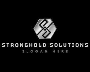 Hexagon Tech Letter S logo design