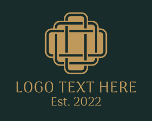 Woven - Deluxe Textile Pattern logo design