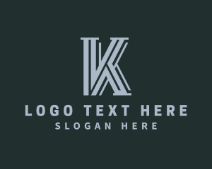 Letter Kk - Business Firm Letter K logo design