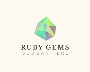 Ruby - Diamond Gemstone Jewel logo design