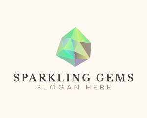 Diamond Gemstone Jewel logo design