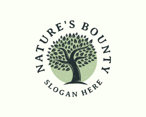 Nature Tree Leaves logo design