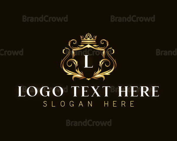 Luxury Crown Shield Logo