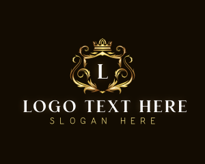 Decoration - Luxury Crown Shield logo design