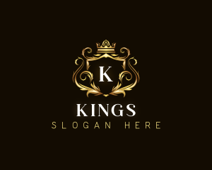 Luxury Crown Shield logo design